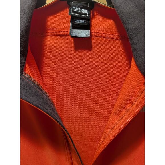 The North Face Womens S Neon Orange Softshell Jacket Full Zip Mock Neck Casual - Picture 7 of 11